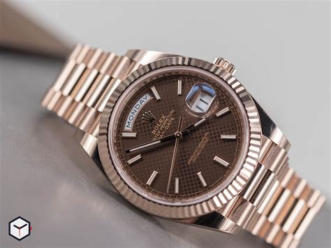 rolex daydate choclate|rolex day date 40 228235.